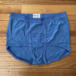 Vintage 80s Mens BONDS Blue 100% Cotton S'port BRIEFS Underwear SIZE 22 /100cm - Picture 1 of 5
