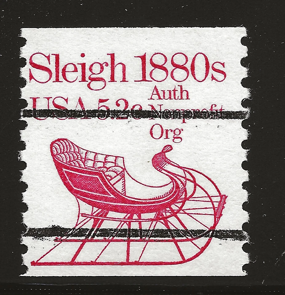 US Scott #1900a, Single 1983 Sleigh 5.2c FVF MNH - Image 1 of 1