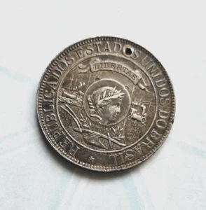 Brasil, 1900 Anniversary of Discovery 1000 Reis silver coin, 30 mm {N264} - Picture 1 of 2
