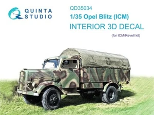 QUINTA STUDIO 3D DECAL PAPER FOR ICM KITS OPEL BLITZ 1:35 QD35034 - Foto 1 di 2