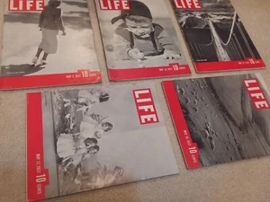 Life Magazine May 1937 Full Month 5 Issue Lot - Picture 1 of 3