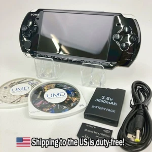 Sony PSP-3000 Piano Black Console & New Battery USB Cable Ship From US 45 - Picture 1 of 20