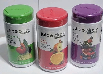 juice plus➕️ Essentials Trio Vegetable/Berry/Fruit 360 Caps 2 Mo Supply '26 & 27 - Image 1 of 4