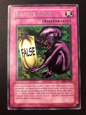 Yu-Gi-Oh! Falsche Falle, MRD-G056, Rare, 2. Auflage, Deutsch, Near Mint - Bild 1 von 2