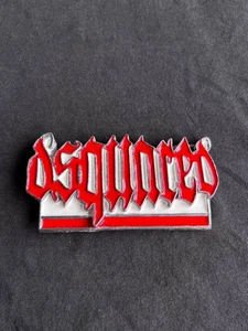 Cinturón Dsquared2 Y2k Hebilla Grande Negro Logo Gótico Vanguardia Acero Metal De Colección - Imagen 1 de 12