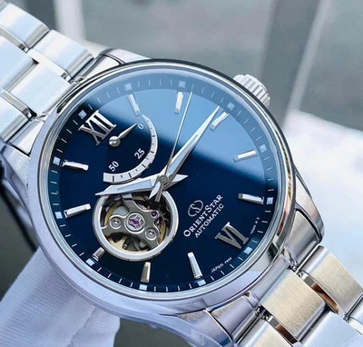 Reloj para hombre Orient Star RE-AT0001L automático esfera azul cristal de zafiro Foto 1 de 4