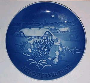 1982 Bing & Grondahl B&G Christmas Plate “Jule Aften” Denmark Porcelain VTG - Picture 1 of 2