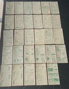 Libro 3 - Tarjetas manuales de lesiones de flecha recta Nabisco trigo triturado 29 tarjetas - Imagen 1 de 6