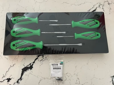 Новый Matco 5 шт. Верхний Крутящий момент II Премиум Зеленый Набор Отверток в Лотке и Протекторе Шины Gg - Изображение 1 из 2