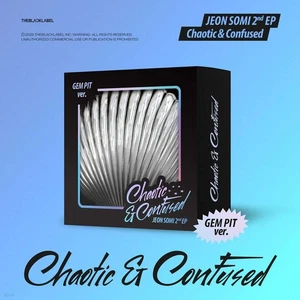 JEON SOMI 2nd EP Album Chaotic & Confused GEM PIT Ver. Keyring+P.Card+Lyric Post - Picture 1 of 3