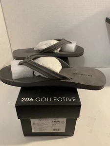 Infradito da collezione Alkl Nubuck in pelle 7B nuove senza etichette grigio - Foto 1 di 14