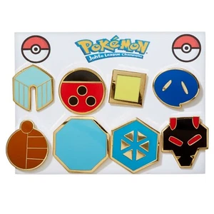 Pokemon Cartoon Anime All 8 Johto Gym Badges from Generation Gen 2 for Cosplay - Picture 1 of 3