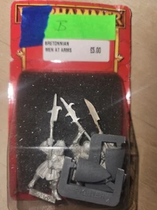 Warhammer Games Workshop Fantasy Bretonnian men at arms, NIB , metal, OOP - Picture 1 of 1