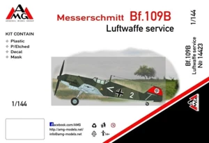 1/144 WW2 Fighter: Messerschmitt Bf-109D "Luftwaffe" [Germany] #14427 : AMG - Picture 1 of 2