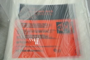 1000X Fisher Scientific Autoclavable Biohazard Waste Bags 8"x12" Clear 01-815-1 - Picture 1 of 6