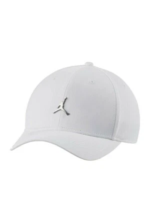 Nike Jordan Jumpman Classic99 Sombrero Blanco Plata Metal Logo KYRGIOS WIMBLEDON Foto 1 de 4