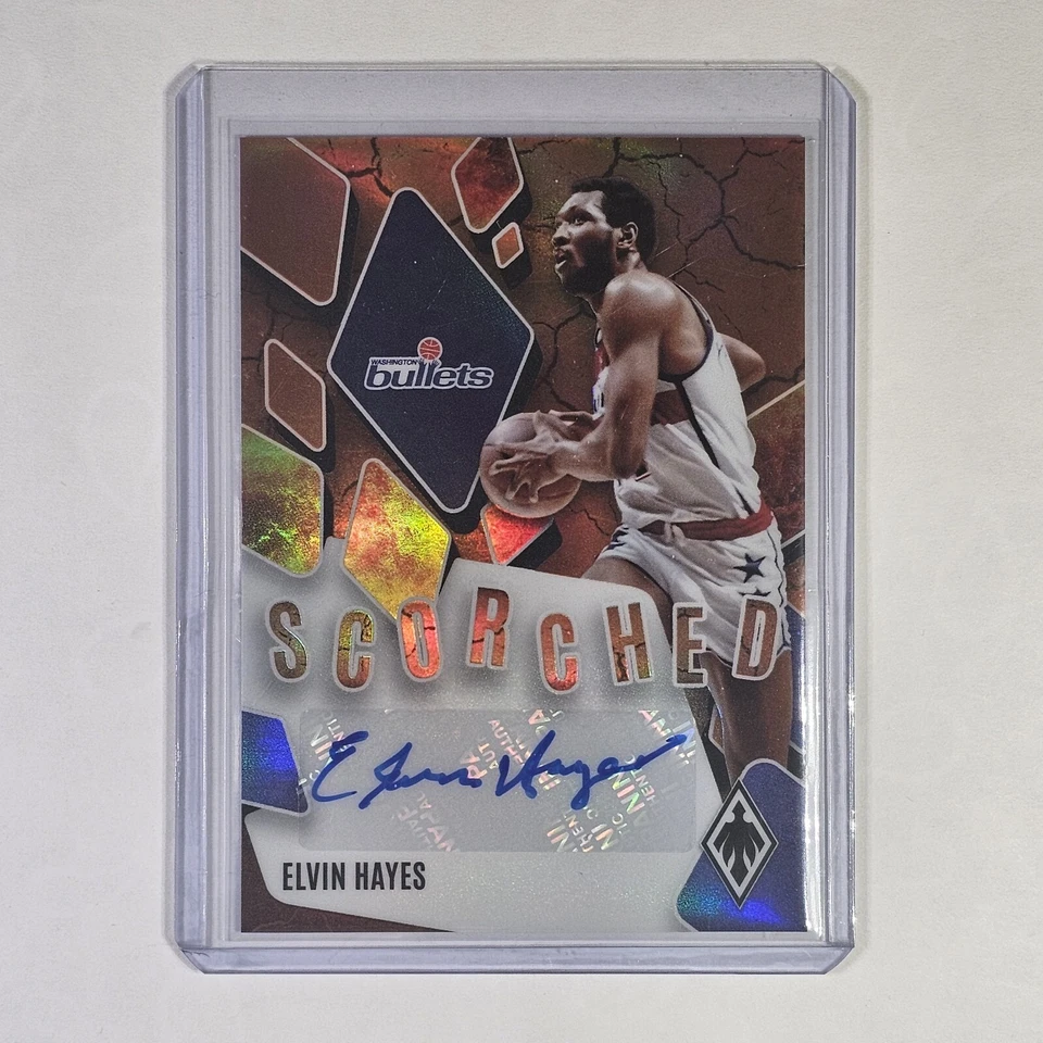 2023-24 Panini Phoenix Elvin Hayes Scorched Auto (#SCS-EVH) Orange 39/49 - Image 1 of 2