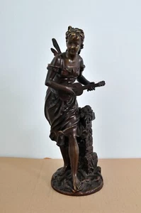 Eutrope Bouret (1833-1906): Bronze figure of a fairy girl - Picture 1 of 11