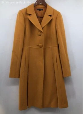 Gabardina para mujer Isabella Demarco amarilla pesada - talla 2 Foto 1 de 4