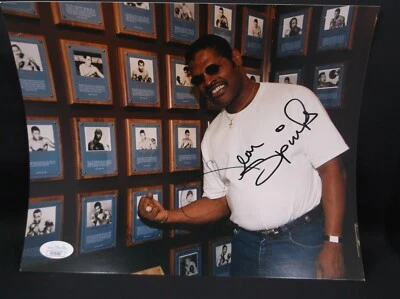 LEON SPINKS Autographed/Signed 8x10 Color Photo JSA COA - Image 1 of 3