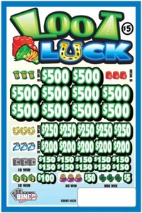 NEW pull tickets PIGGY BANK - 5pt. Instant Tabs - Picture 1 of 2