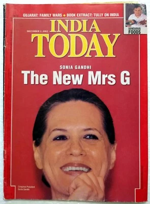 India Today 2 Dic2002 Sonia Gandhi Sunita Rani Gujarat Mark Tully Gillian Wright - Imagen 1 de 4
