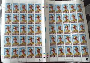 SCOUTING Baden Powell GRENADINES ST VINCENT 1982 FULL SHEET 50 UMINT - Picture 1 of 2