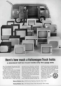 1960 Volkswagen Truck Wagon "Here's How Much" Original Print Ad - Picture 1 of 1
