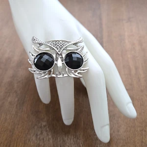 Vintage Owl Ring. Silver Tone. Adjustable. Fashion Jewelry. Size 8 (Adjustable) - Picture 1 of 5