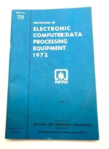 NFPA 1972 Protection of Electronic Computer/Data Processing Equipment NO. 75 Man - Picture 1 of 4