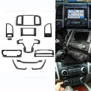 Kit completo de decoración de accesorios interiores para Ford F150 2015+ fibra de carbono - Imagen 1 de 9