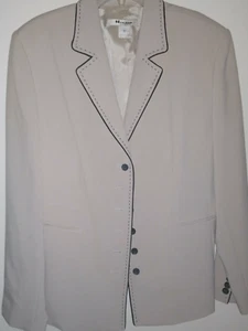 BLAZER NYGARD COLLECTION BEIGE Y NEGRO TALLA 12 - Imagen 1 de 3