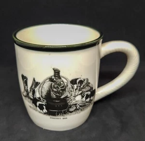 Taza de café Stockmans Gear vaca perro cachorros mango de cuerda Bernie Brown artículos de regalo - Imagen 1 de 4