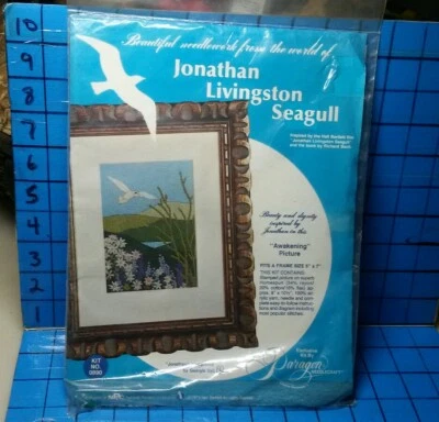 1973 Jonathan Livingston Seagull Paragon Needlework Kit #0890 “Awakening” New - Image 1 of 4