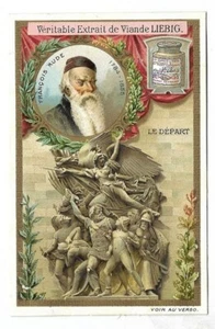 François Rude - Sculpteur Le Départ - Chromo Liebig - Trade card - Bild 1 von 2