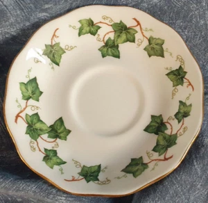 ROYAL ALBERT — COLCLOUGH — IVY LEAF — TEA CUP SAUCER — 1991 — OOC - Picture 1 of 9