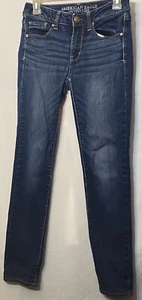 American Eagle Stretch Jeans Damen Gr. 2 AEO Denim Tapered Legs Lesen! - Bild 1 von 19