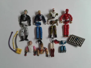 G.I. Joe Figures Parts Lot + 1 G.I. Joe Kids Belt Buckle - Vintage Hasbro 1980s - Picture 1 of 7