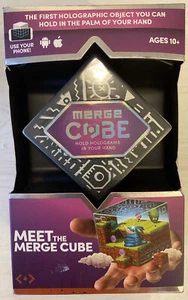 Merge Cube Hold Holograms in Your Hand Virtual Game Toy for IOS Android Tablet - Picture 1 of 5