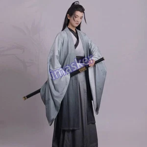 Camisa China Hanfu Cuello Cruzado Hasta la Cintura Manga Grande Ropa Original - Imagen 1 de 26