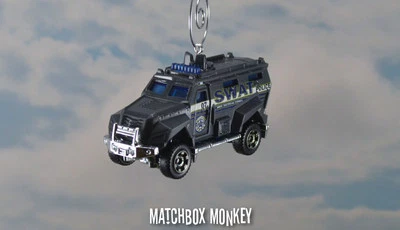 Police SWAT Unit Truck Special Forces1/64 Scale Custom Christmas Ornament Adorno - Image 1 of 4