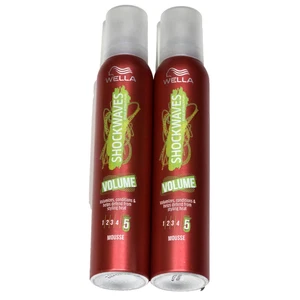 Paquete de 2 ondas de choque Wella volumen volúmenes condiciones #5 mousse - Imagen 1 de 1