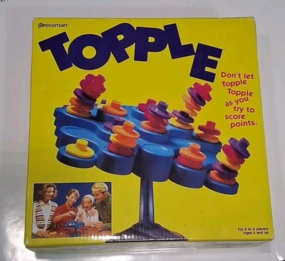 Topple Board Game 2004 Pressman Complete With Printed Rules Excellent Condition - Image 1 of 4