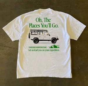 Y2K Vintage Motorsport 2000s “Oh The Places You’ll Go.” T-Shirt - Picture 1 of 1