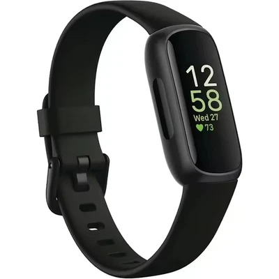 Fitbit Inspire 3 | Monitor de ritmo cardíaco | Reloj rastreador de salud y estado físico - Negro Foto 1 de 4