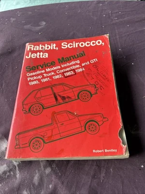 Manual de servicio VW Volkswagen Rabbit Scirocco Jetta 1980-1984 mecánica de reparación  Foto 1 de 2