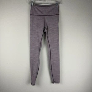Collant sotto Lululemon viola smerigliato gelso atletico tempo libero Wunder taglia 6 - Foto 1 di 5