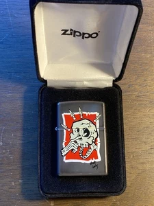 Vintage Zippo Lighter - Flame Rite Rare RobT Williams Skull Bones nosepicking - Picture 1 of 6