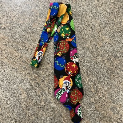 De colección 95 Looney Tunes Tie Bugs Bunny Tasmania Diablo Lucas Pato Adorno de Navidad Foto 1 de 4