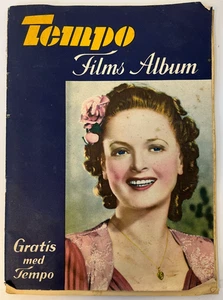 Tempo Films Album 1941 Complete Danish Movie Star Trading Card Set Vintage Rare - Picture 1 of 14